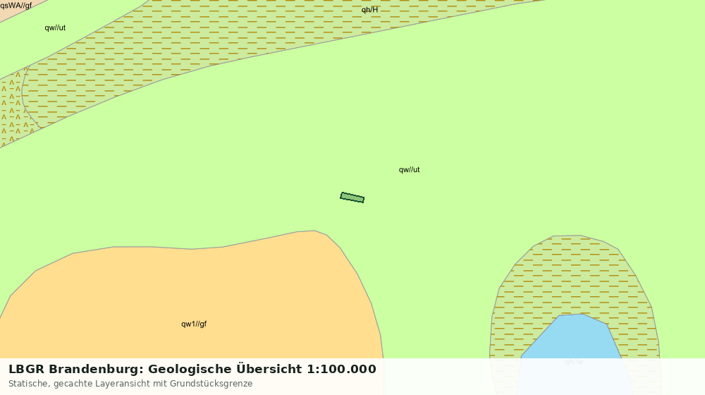 Statische Kartenansicht: LBGR Brandenburg: Geologische Übersicht 1:100.000