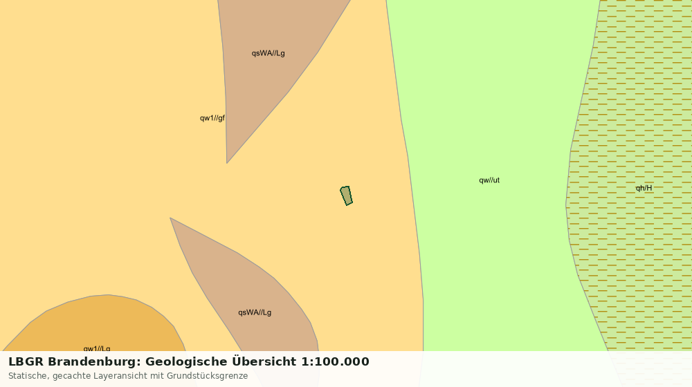 Statische Kartenansicht: LBGR Brandenburg: Geologische Übersicht 1:100.000