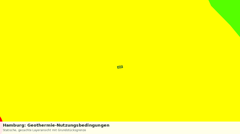 Statische Kartenansicht: Hamburg: Geothermie-Nutzungsbedingungen