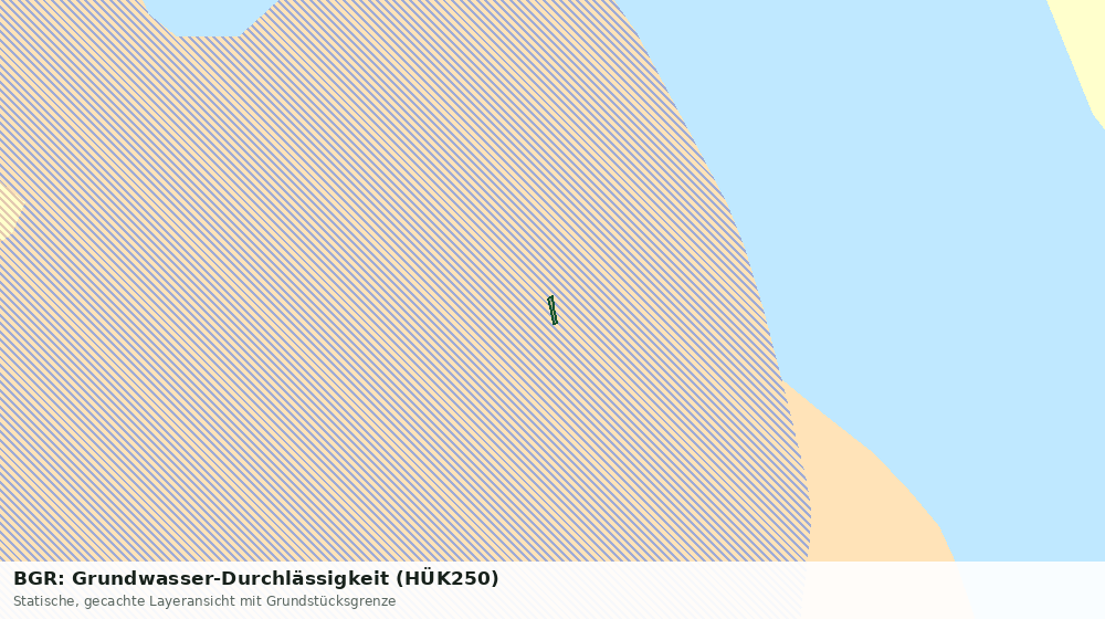 Statische Kartenansicht: BGR: Grundwasser-Durchlässigkeit (HÜK250)