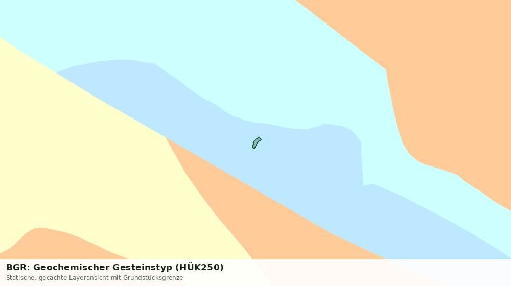 Statische Kartenansicht: BGR: Geochemischer Gesteinstyp (HÜK250)