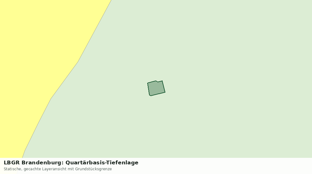 Statische Kartenansicht: LBGR Brandenburg: Quartärbasis-Tiefenlage