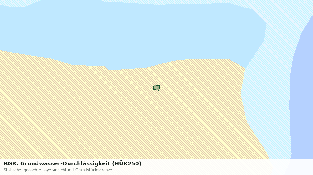 Statische Kartenansicht: BGR: Grundwasser-Durchlässigkeit (HÜK250)