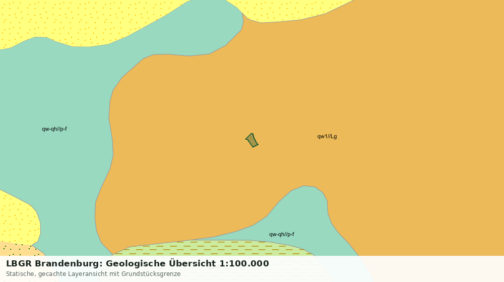 Statische Kartenansicht: LBGR Brandenburg: Geologische Übersicht 1:100.000