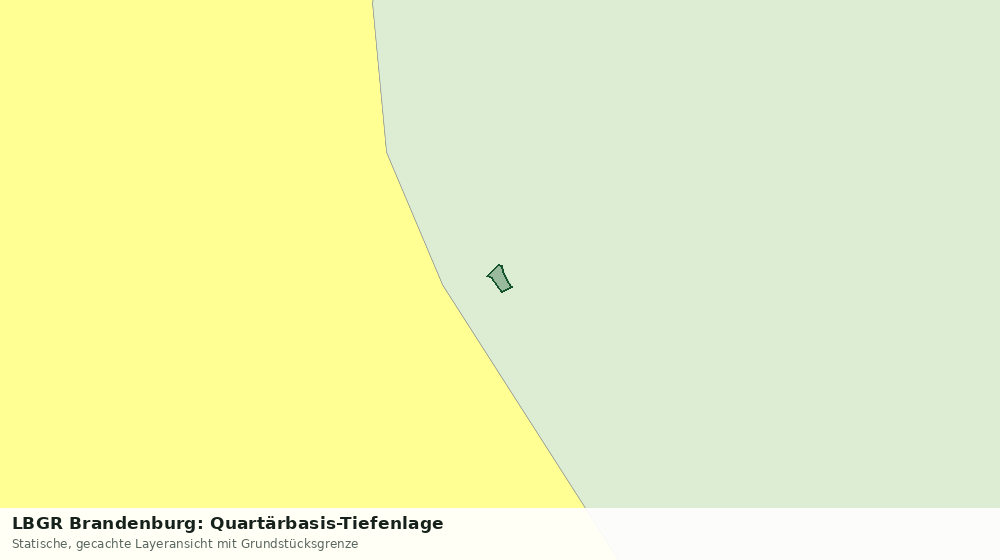 Statische Kartenansicht: LBGR Brandenburg: Quartärbasis-Tiefenlage