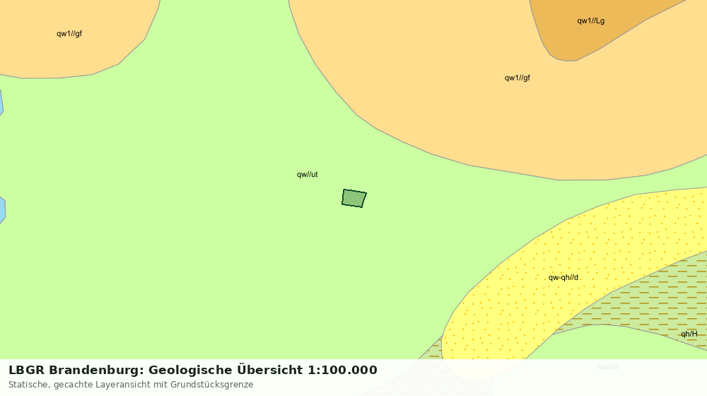 Statische Kartenansicht: LBGR Brandenburg: Geologische Übersicht 1:100.000