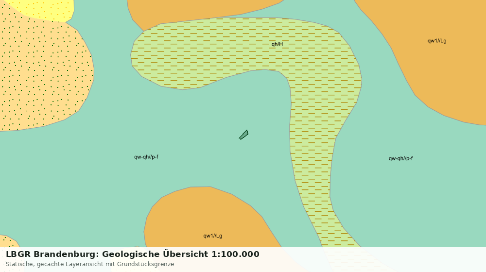 Statische Kartenansicht: LBGR Brandenburg: Geologische Übersicht 1:100.000