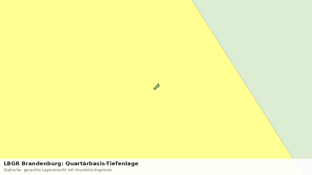 Statische Kartenansicht: LBGR Brandenburg: Quartärbasis-Tiefenlage