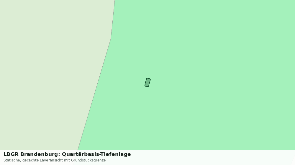 Statische Kartenansicht: LBGR Brandenburg: Quartärbasis-Tiefenlage