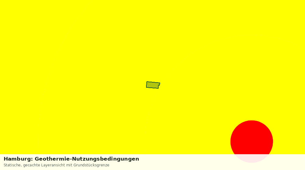 Statische Kartenansicht: Hamburg: Geothermie-Nutzungsbedingungen