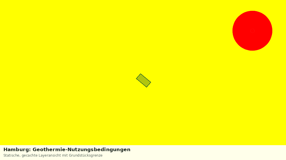Statische Kartenansicht: Hamburg: Geothermie-Nutzungsbedingungen