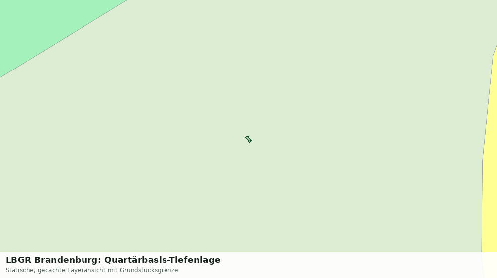 Statische Kartenansicht: LBGR Brandenburg: Quartärbasis-Tiefenlage