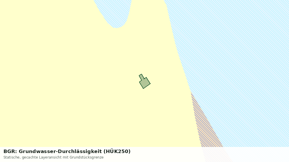 Statische Kartenansicht: BGR: Grundwasser-Durchlässigkeit (HÜK250)