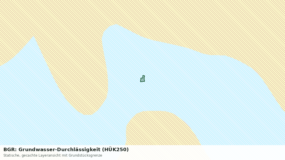 Statische Kartenansicht: BGR: Grundwasser-Durchlässigkeit (HÜK250)