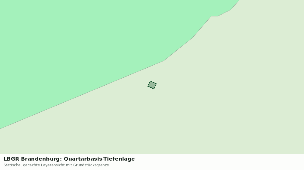 Statische Kartenansicht: LBGR Brandenburg: Quartärbasis-Tiefenlage
