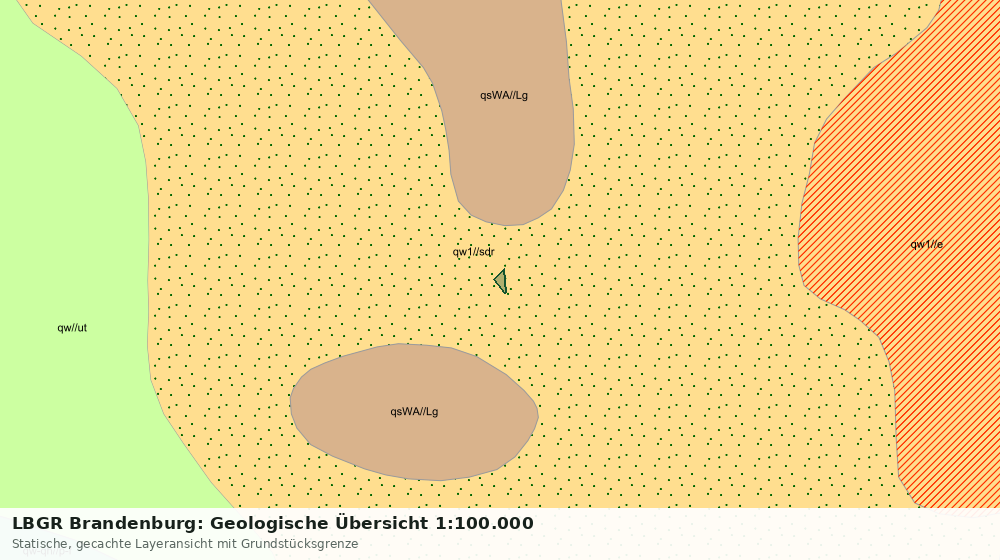 Statische Kartenansicht: LBGR Brandenburg: Geologische Übersicht 1:100.000