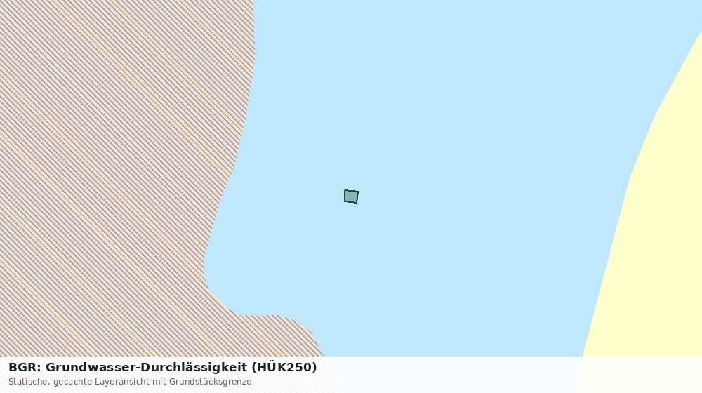 Statische Kartenansicht: BGR: Grundwasser-Durchlässigkeit (HÜK250)