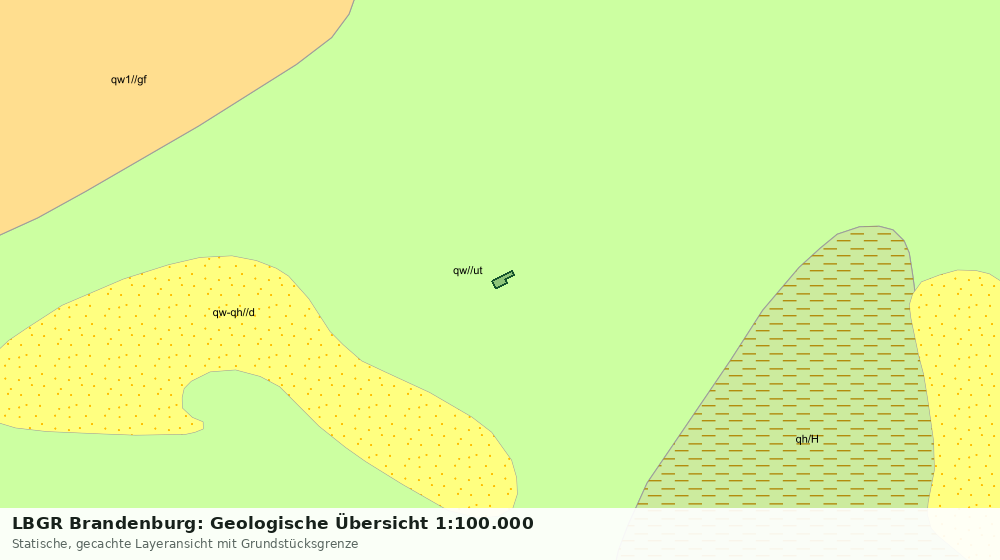 Statische Kartenansicht: LBGR Brandenburg: Geologische Übersicht 1:100.000