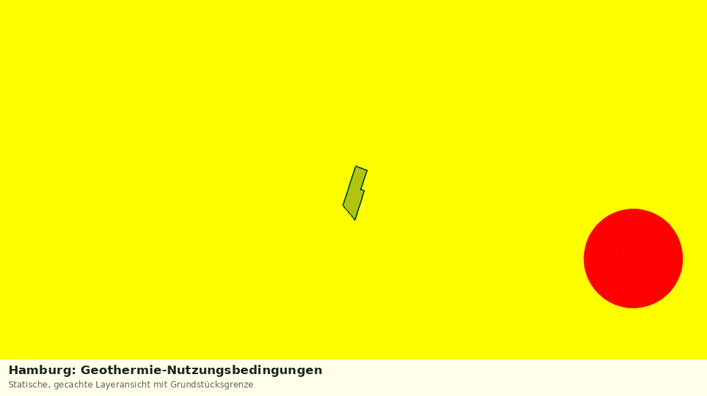 Statische Kartenansicht: Hamburg: Geothermie-Nutzungsbedingungen