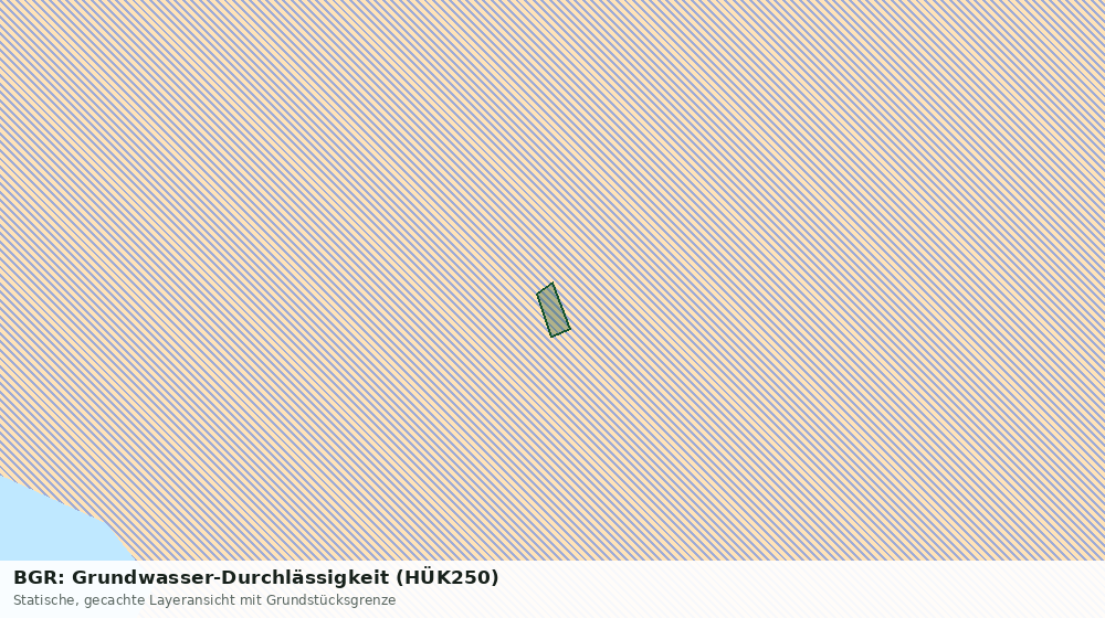 Statische Kartenansicht: BGR: Grundwasser-Durchlässigkeit (HÜK250)