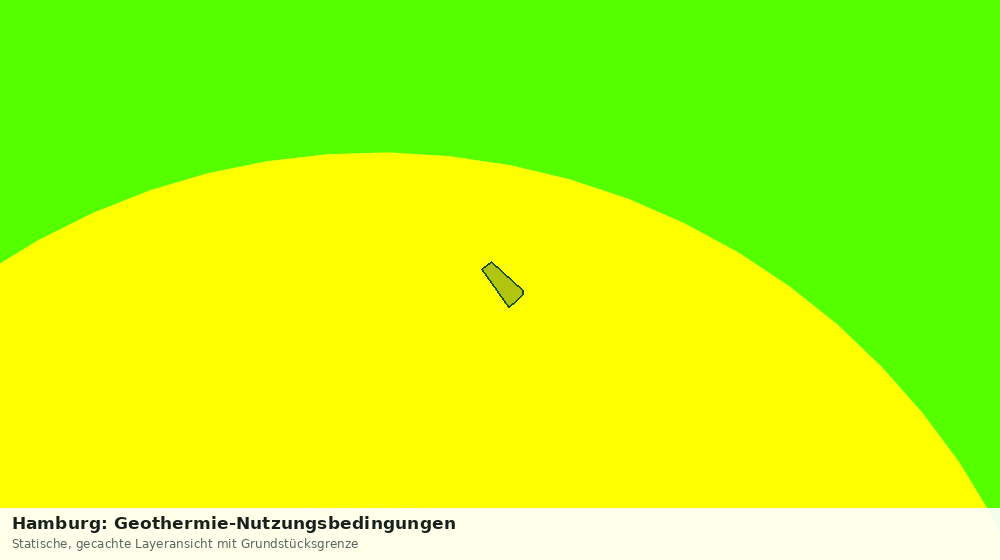Statische Kartenansicht: Hamburg: Geothermie-Nutzungsbedingungen