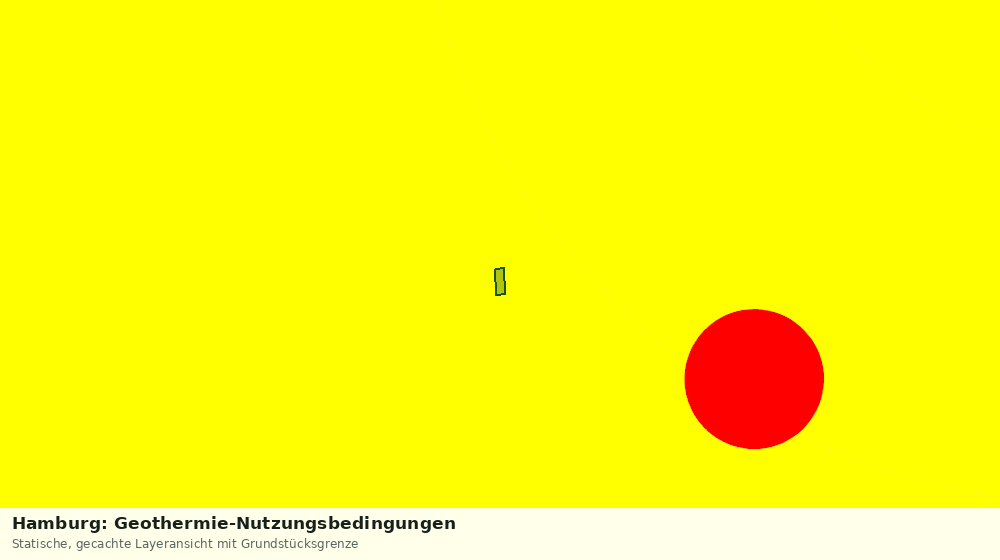 Statische Kartenansicht: Hamburg: Geothermie-Nutzungsbedingungen