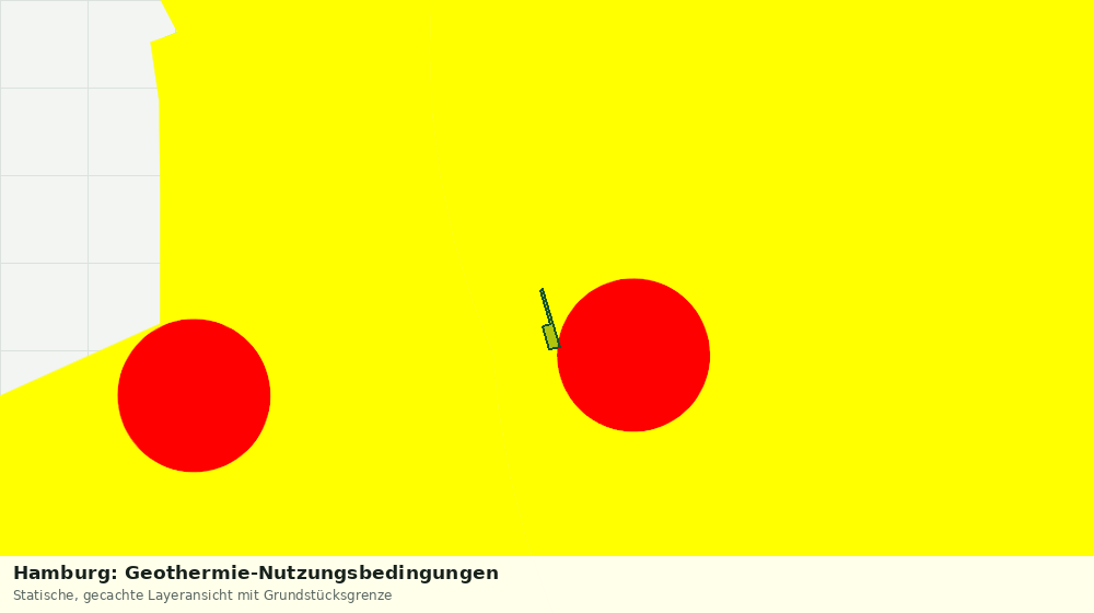 Statische Kartenansicht: Hamburg: Geothermie-Nutzungsbedingungen
