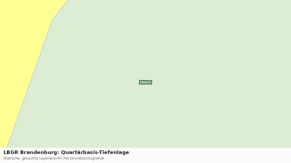 Statische Kartenansicht: LBGR Brandenburg: Quartärbasis-Tiefenlage