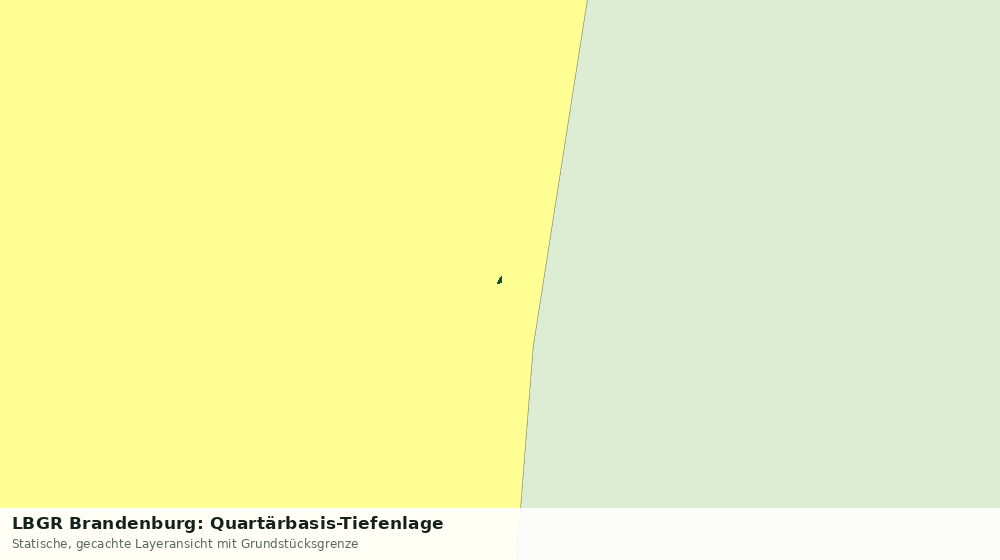 Statische Kartenansicht: LBGR Brandenburg: Quartärbasis-Tiefenlage
