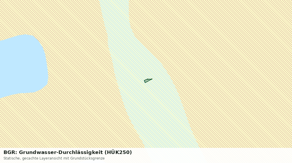 Statische Kartenansicht: BGR: Grundwasser-Durchlässigkeit (HÜK250)