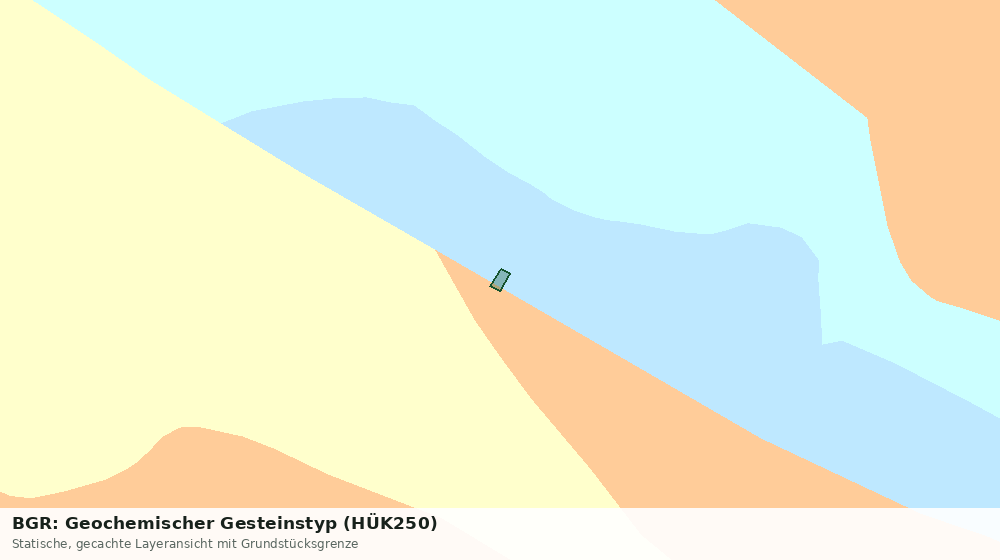 Statische Kartenansicht: BGR: Geochemischer Gesteinstyp (HÜK250)