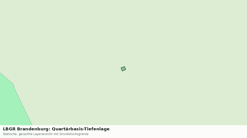 Statische Kartenansicht: LBGR Brandenburg: Quartärbasis-Tiefenlage