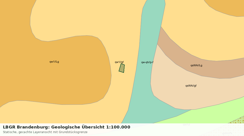 Statische Kartenansicht: LBGR Brandenburg: Geologische Übersicht 1:100.000
