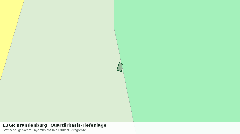 Statische Kartenansicht: LBGR Brandenburg: Quartärbasis-Tiefenlage