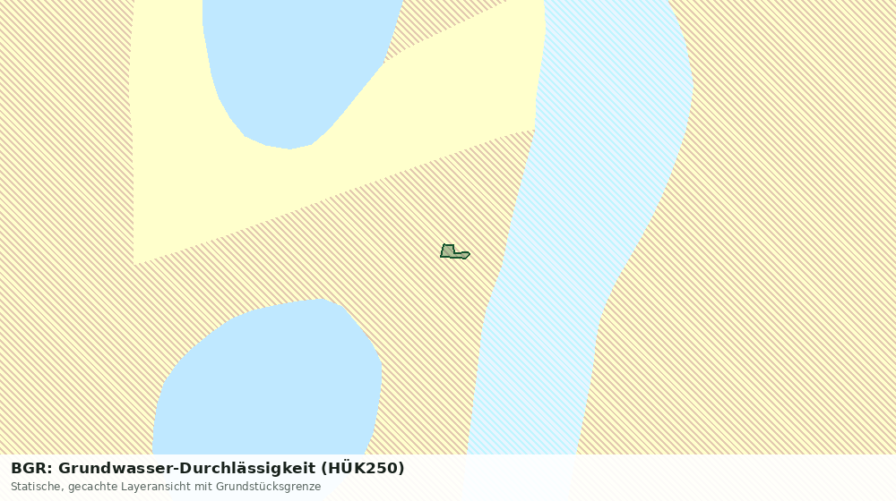 Statische Kartenansicht: BGR: Grundwasser-Durchlässigkeit (HÜK250)