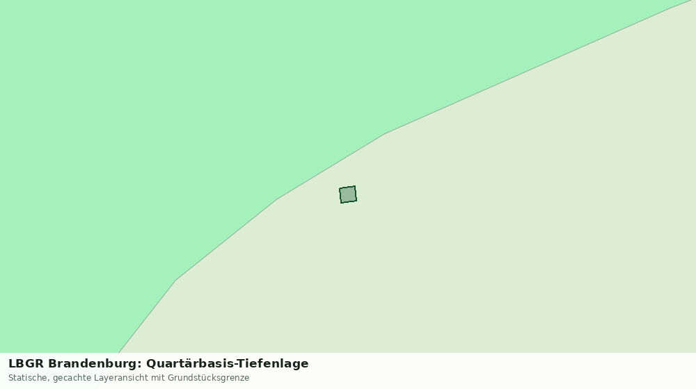 Statische Kartenansicht: LBGR Brandenburg: Quartärbasis-Tiefenlage