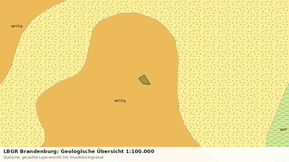 Statische Kartenansicht: LBGR Brandenburg: Geologische Übersicht 1:100.000