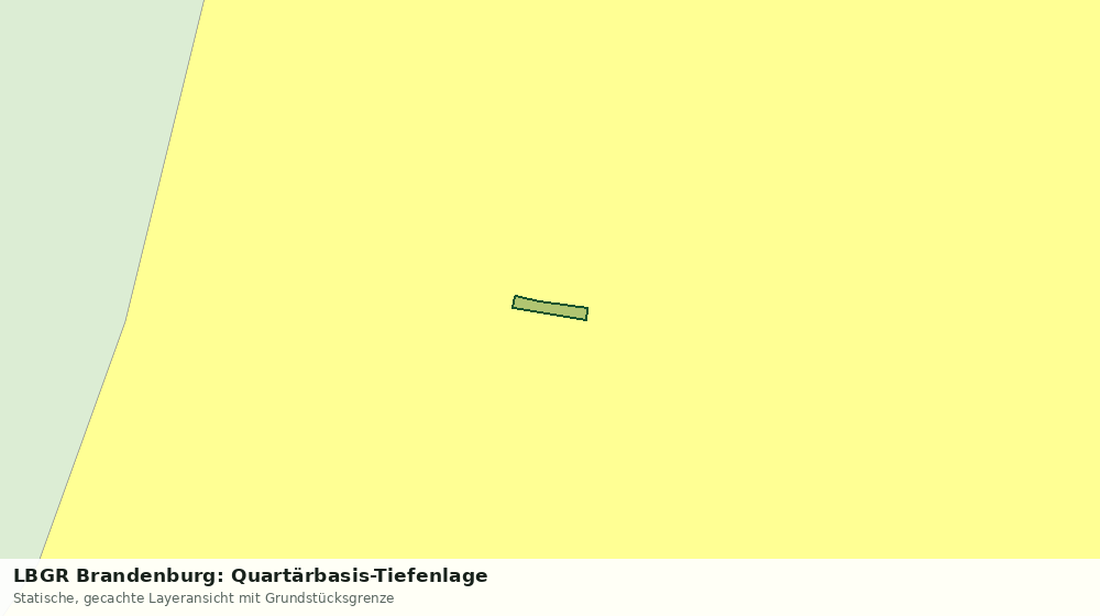 Statische Kartenansicht: LBGR Brandenburg: Quartärbasis-Tiefenlage