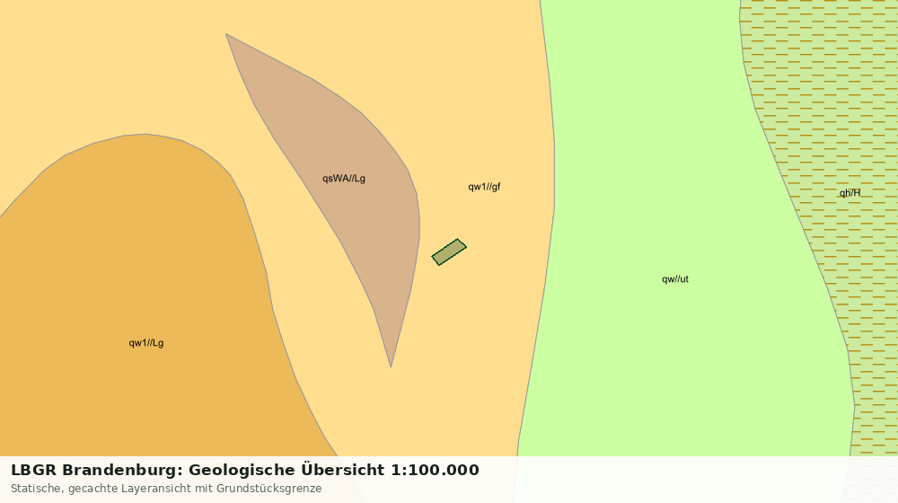 Statische Kartenansicht: LBGR Brandenburg: Geologische Übersicht 1:100.000