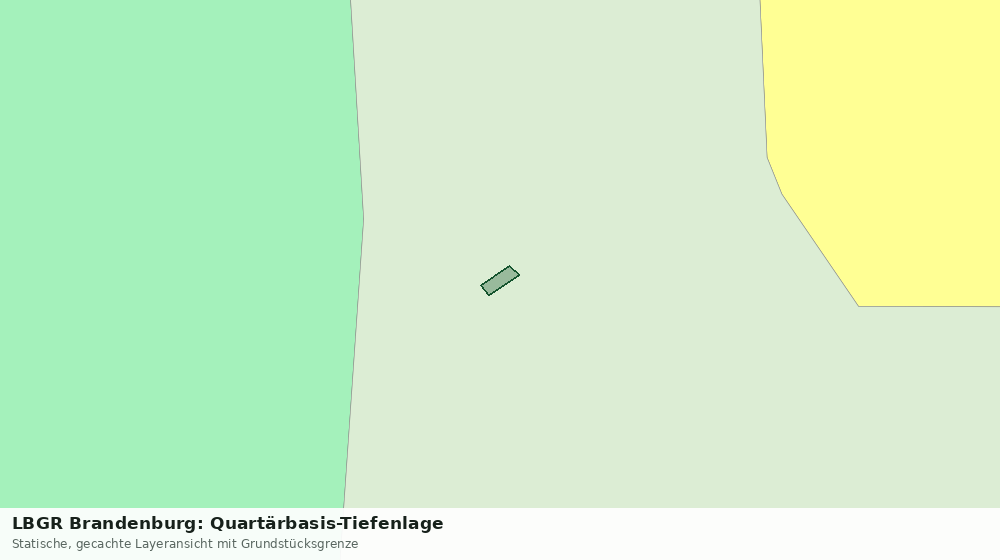 Statische Kartenansicht: LBGR Brandenburg: Quartärbasis-Tiefenlage