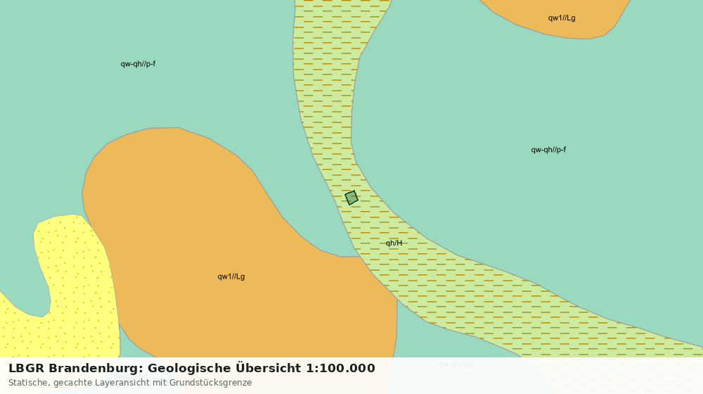 Statische Kartenansicht: LBGR Brandenburg: Geologische Übersicht 1:100.000