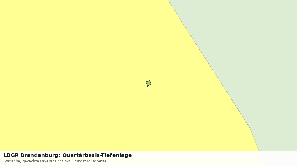 Statische Kartenansicht: LBGR Brandenburg: Quartärbasis-Tiefenlage