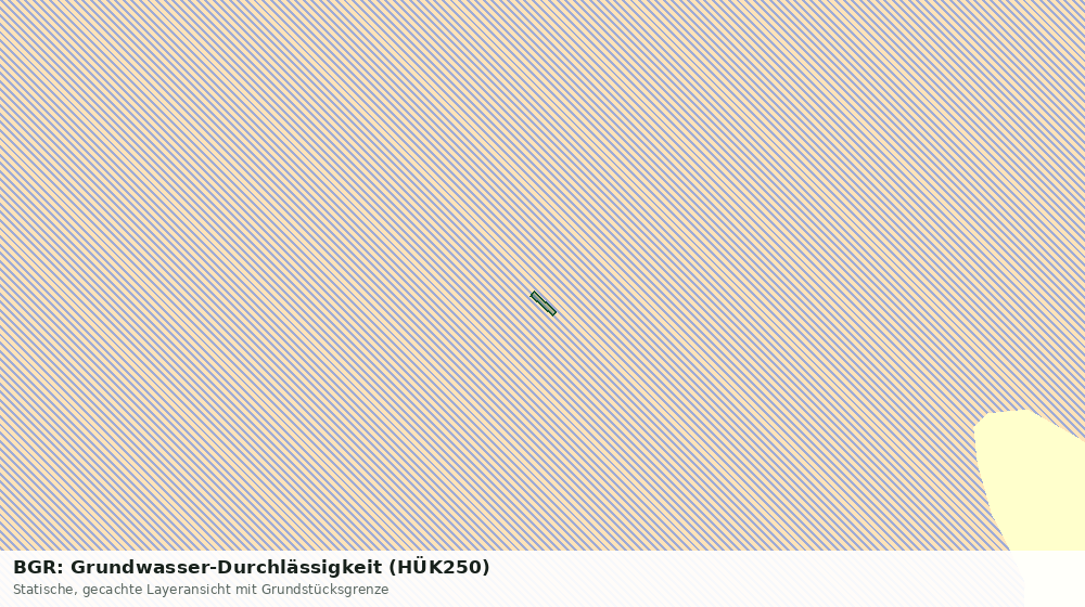 Statische Kartenansicht: BGR: Grundwasser-Durchlässigkeit (HÜK250)
