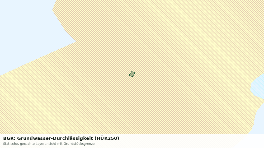 Statische Kartenansicht: BGR: Grundwasser-Durchlässigkeit (HÜK250)