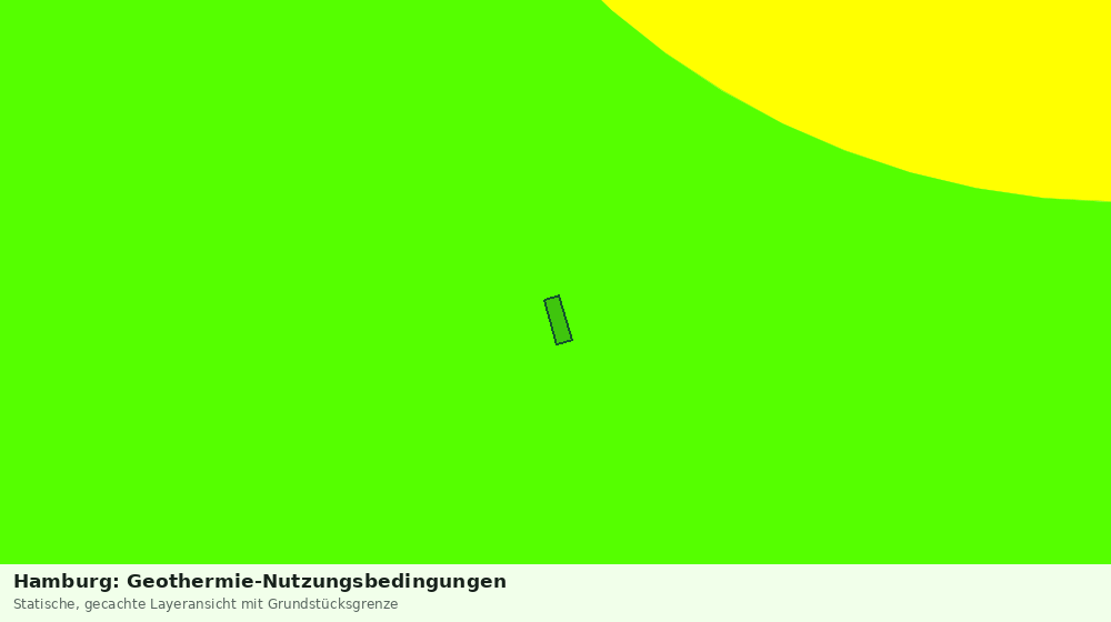 Statische Kartenansicht: Hamburg: Geothermie-Nutzungsbedingungen