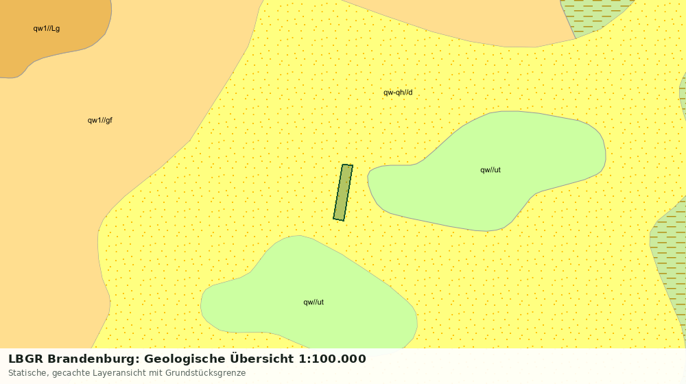 Statische Kartenansicht: LBGR Brandenburg: Geologische Übersicht 1:100.000