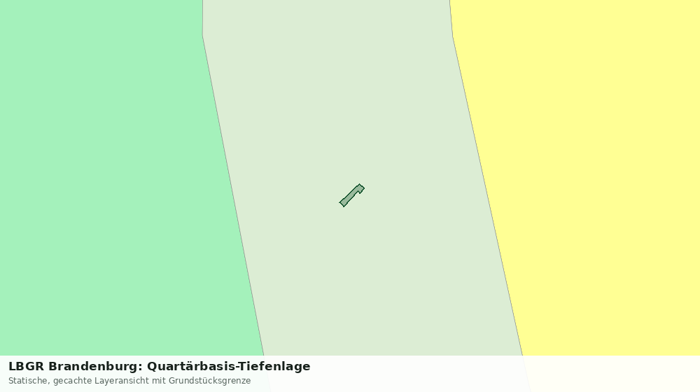 Statische Kartenansicht: LBGR Brandenburg: Quartärbasis-Tiefenlage