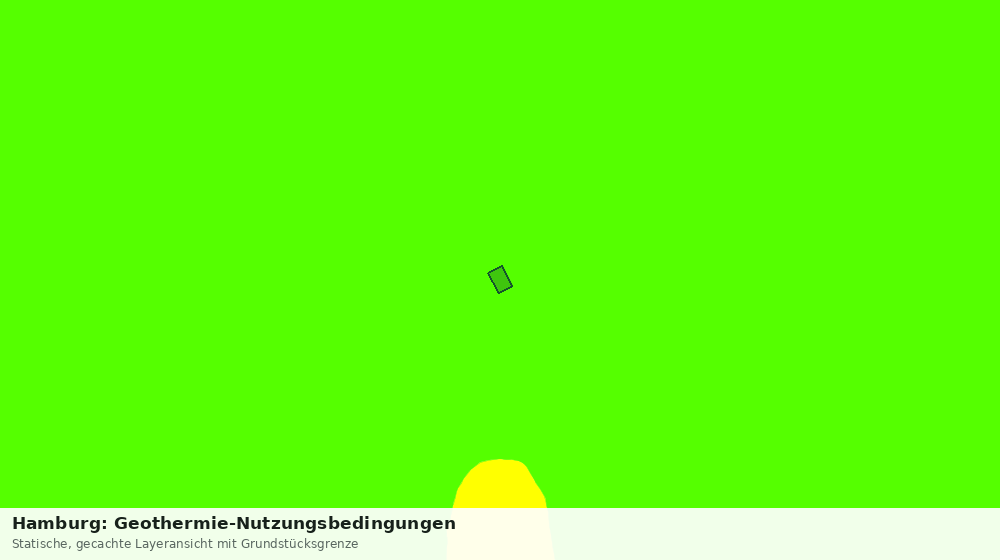 Statische Kartenansicht: Hamburg: Geothermie-Nutzungsbedingungen
