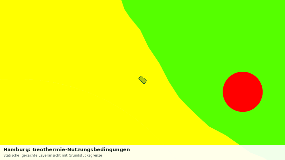 Statische Kartenansicht: Hamburg: Geothermie-Nutzungsbedingungen