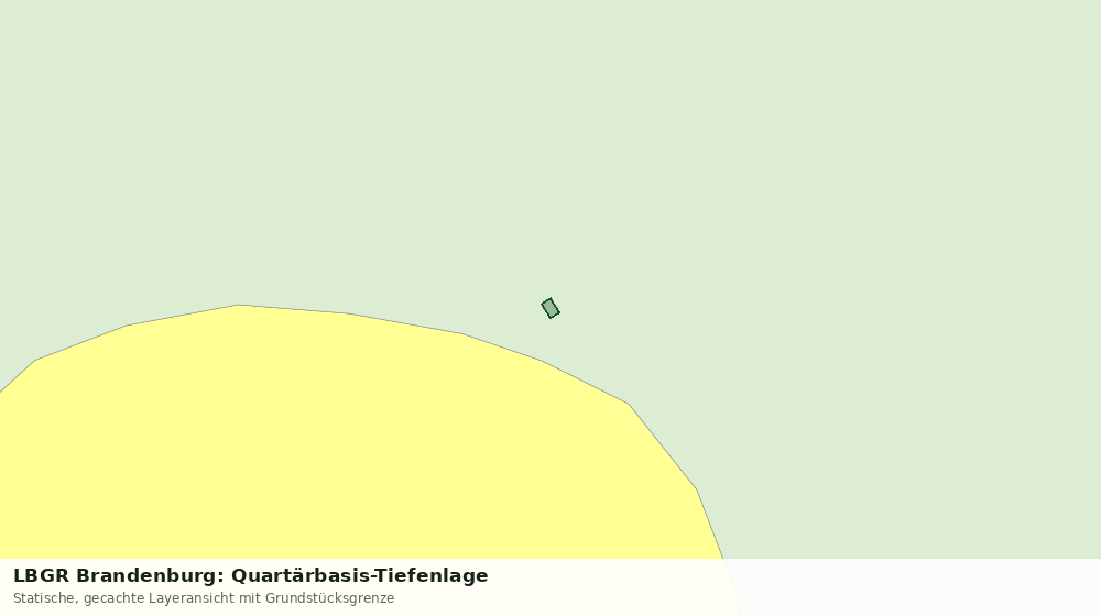 Statische Kartenansicht: LBGR Brandenburg: Quartärbasis-Tiefenlage